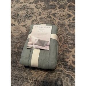 Casaluna Heavyweight Linen Blend Sham Sage Green